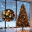 Arbre de Noël artificiel 7,5 pi avec base en métal