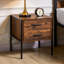 Oscar 2 Drawer Bedside Table-826882617