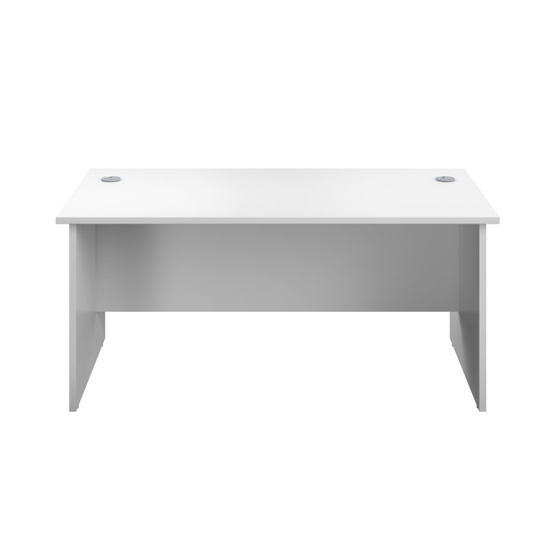 Buariki Desk Shell, 73cm H x 120cm W x 60cm D, White