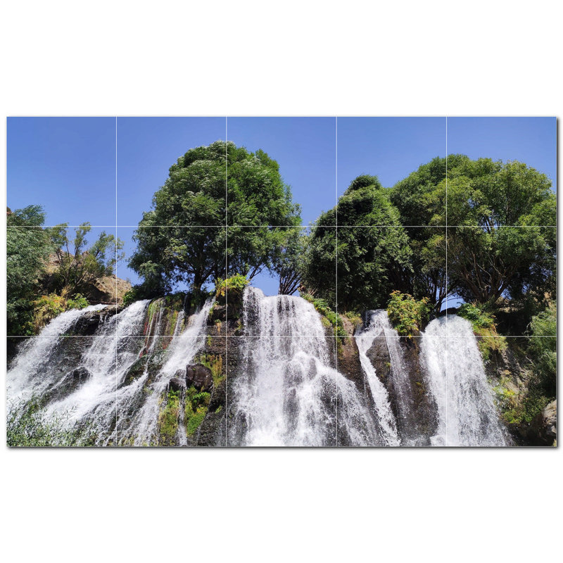 Murale décorative en céramique 4,25 po x 4,25 po