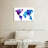 Aliaz Cool Hues World Map-107670598