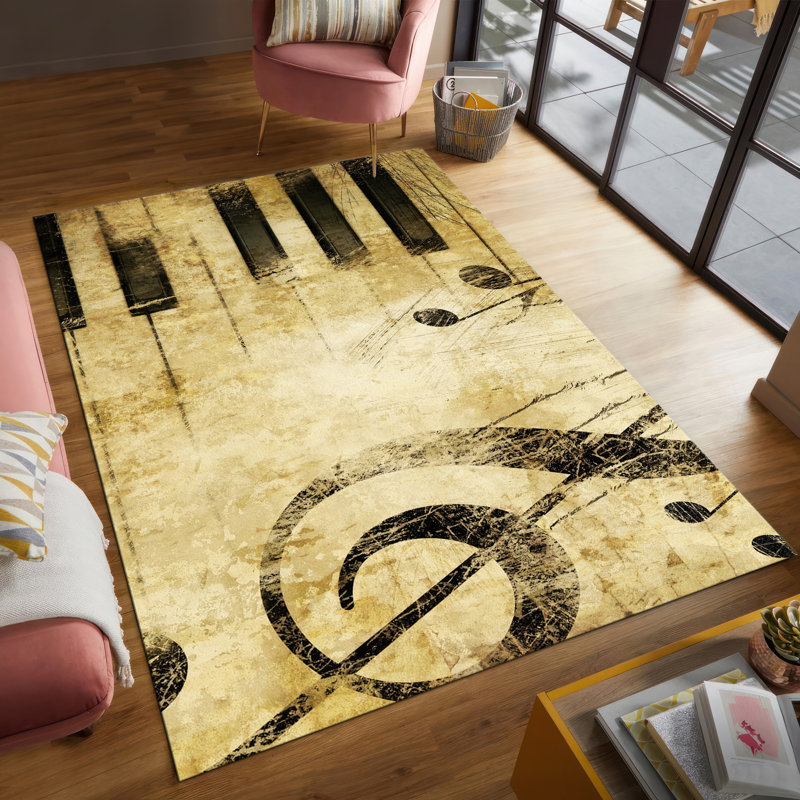 Chic Printed Rug with Soft Pile and Intricate Floral Design Perfect for Enhancing the Beauty of Your Living Room or Bedroom