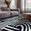 Tapis contemporain à lignes-1669872430