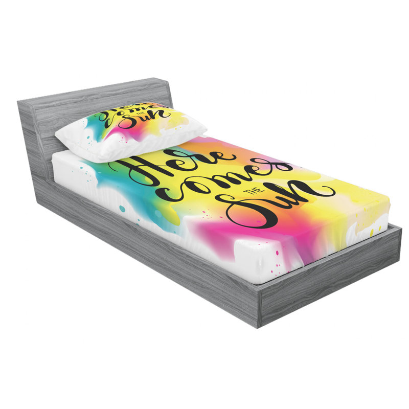 Microfiber Sheet Set, Twin Sheet Set with Fitted Sheet