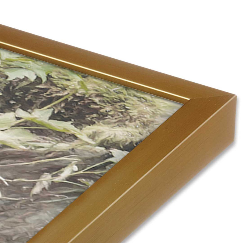 «Salmon Fishing II» par Lori Deiter, reproduction d'art, L 24 po x H 18 po, Or, Impression encadrée