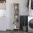 Tall Cabinet With - 5 Shelves, Broom Hanging Feature, Convenience Storage Shelves Space Optimization For Home-710408874-710408877