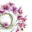 Orchid and Vine Arrangement in Glass Vase-44807556