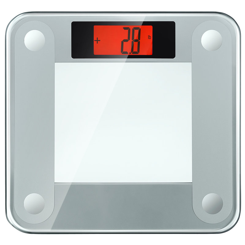 Precision II Bath Scale (440 lbs/200 kg), with Weight Change Detection and 50 gram Sensor Technology, Silver