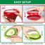 Ensemble de 4 contenants en silicone pour fruits et légumes pour réfrigérateur, contenant à oignons, garde-avocat, économiseur de tomate et porte-citron