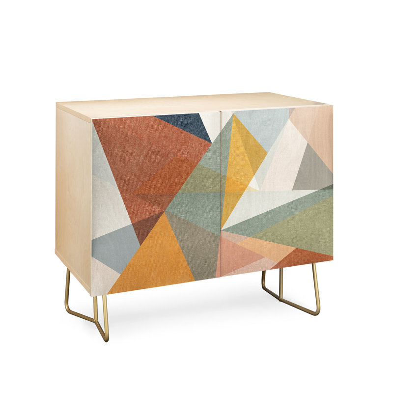 Dequan Accent Cabinet, Gold