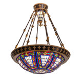 Fleur-de-lis Semi Flush Mount