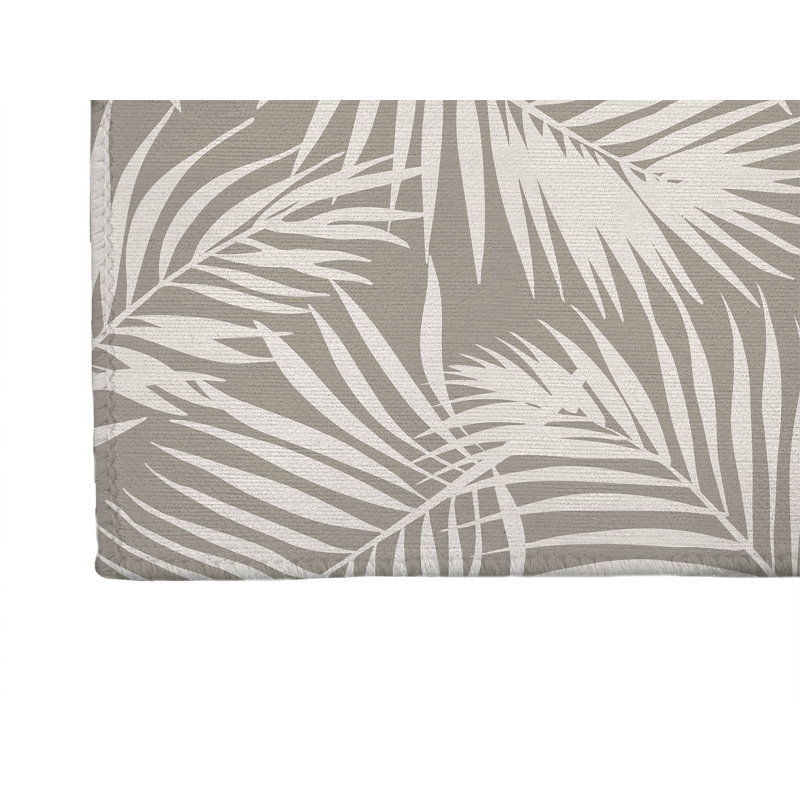 Tapis de bureau léger antidérapant Waving Palms, L 36 po x P 24 po, Taupe
