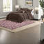 Luxurious Brown Micro Corduroy Bedding Sets, Queen Size, Contemporary Lodge Style
