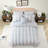 Blue Twin Twin XL Bedding Sets, Soft Microfiber Ruffle Comforter for Bedroom