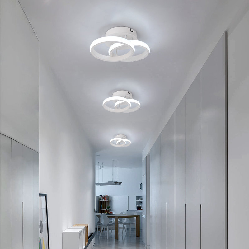 Aalaysia Flush Mount, White, Cool White
