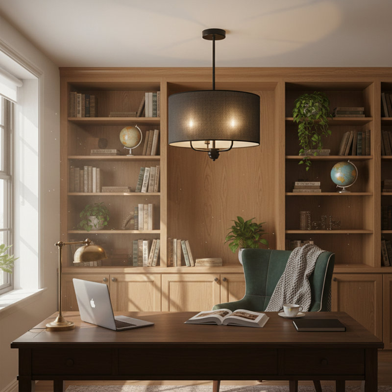 Oasis 1-Light Bamboo Chandelier
