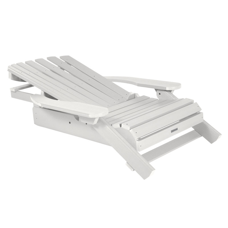 Chaise Adirondack en plastique Federigo, Blanc