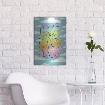 Art mural luxueux «Blue Skies Ahead» par Club Daydream, 16 po x 24 po