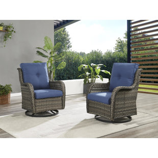 EAGLE PEAK Tufted Outdoor/Indoor Seat/Back Chair Cushion, Set of 2, 42