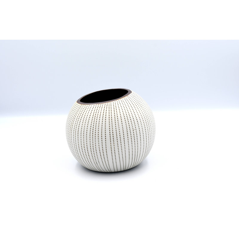 Alexzandar Jar, Brown, 4.1" H x 4.9" W x 4.9" D