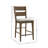 Chene 24" Upholstered Barstool, Honey