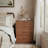Solid Wood Hidden Chair Makeup Vanity, 3-in-1 Flip-Top Mirror with LED Lights & Power Outlet, No Assembly Required-206250467-234762635