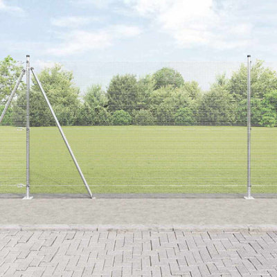 Vidaxl Fence With Posts Steel