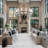 Large Black Wagon Wheel Chandelier with Glass Shade, Modern Farmhouse Style, Ideal for Dining Room, Kitchen, Entryways-1801858650
