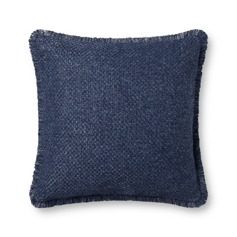 Coussin Lenette Loloi, Bleu marine, Polyester/ Bourre en polyester