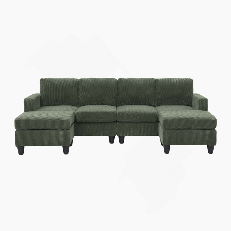 Latitude Run® Modular Sectional Sofa With Ottoman | Wayfair