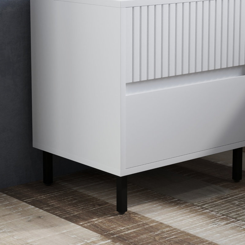 45cm W Engineered Wood Bedside Table