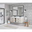 Miroir de salle de bain super lumineux avec lumières, miroir de salle de bain mural avec miroir en métal et miroir à DEL à intensité variable-836707909