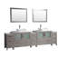  Ensemble de meuble-lavabo double 108 "avec miroir 108"-27042751