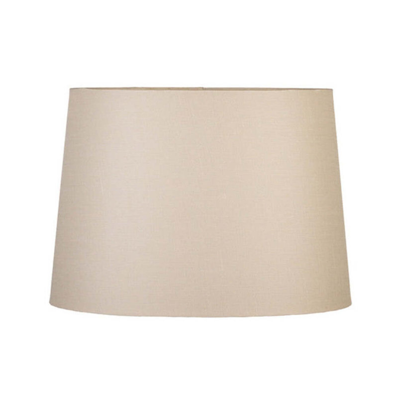 Linen Oval Lamp Shade, 9" H x 12" W x 8" D, Beige