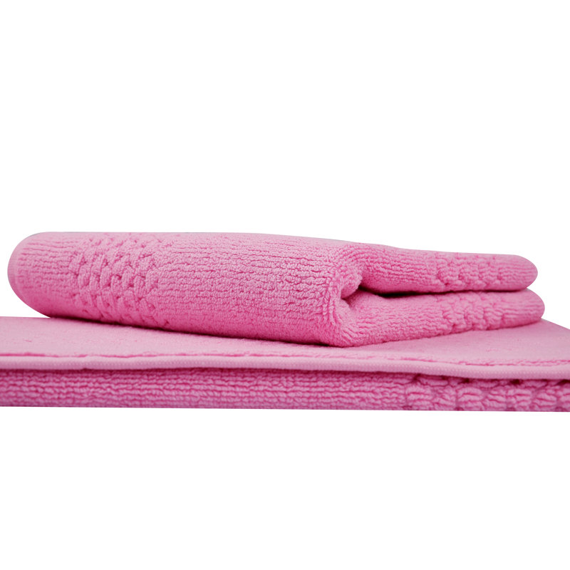 Depue Turkish Cotton Bath Rug, Pink