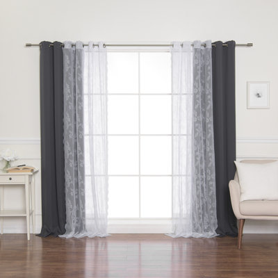Evelina Room Darkening Curtain Panel Pair