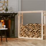 100cm W Solid Wood Log Rack