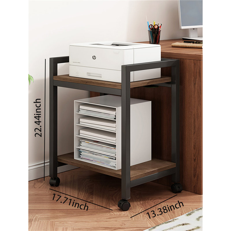 Metal File Organizer, Gray/Brown