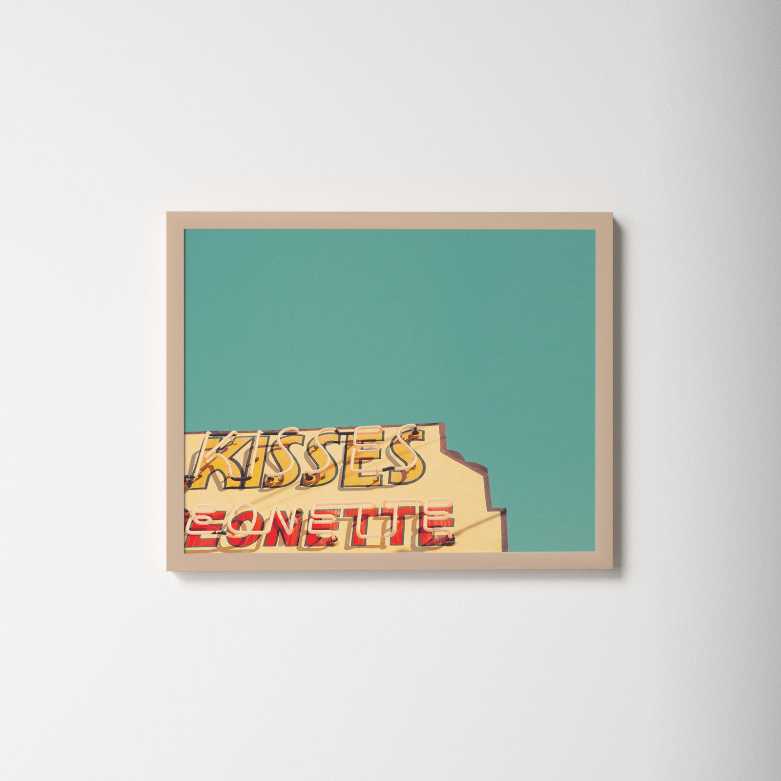 Kisses by Robert Cadloff, Brown, 20.25" H x 25.25" W x 0.88" D