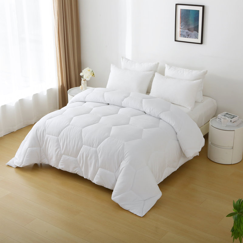 Édredon en microfibre surdimensionné Better Style Home, Édredon grand, Blanc