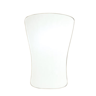 Key Mirror-Simple Satin Brass