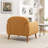 Lilyanah Faux Leather Upholstered Accent Chair with Round Arm-2135808973