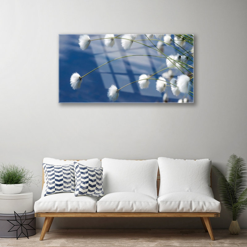 Flowers Floral - Unframed Photograph on Glass