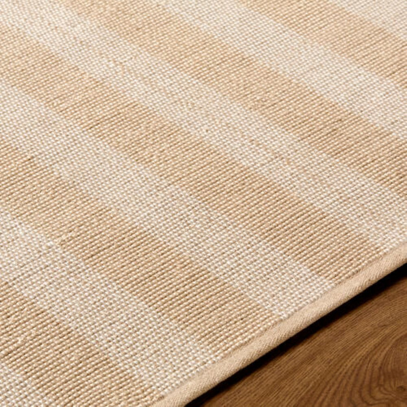 Jeanette Bram Handmade Indoor / Outdoor Performance Rug, Rectangle 8' x 10', Beige