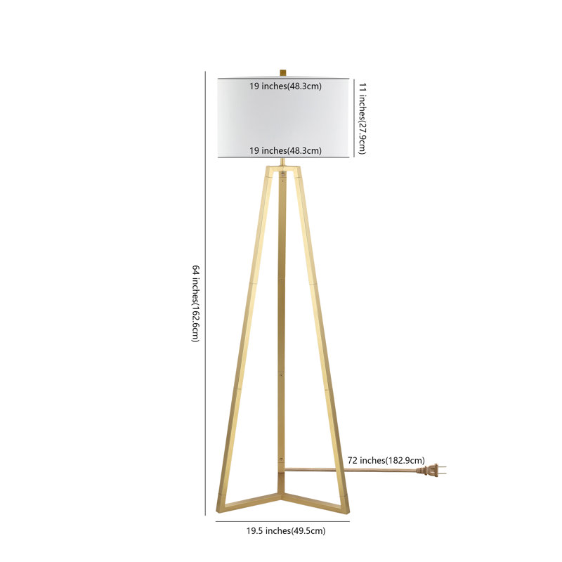Lampe trépied 64 po Faustini
