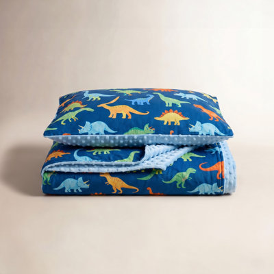 Wildkin 4-Piece Toddler Bed in a Bag Cotton Comforter, Sheets & Pillowcase for Cozy Cuddles Jura