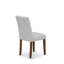 L'ensemble de salle à manger 3 pièces Mid Century Modern comprend une table en bois et 2 chaises en tissu de polyester gris clair Mid-Century, noyer antique-2117897161-2081953690-2083480418