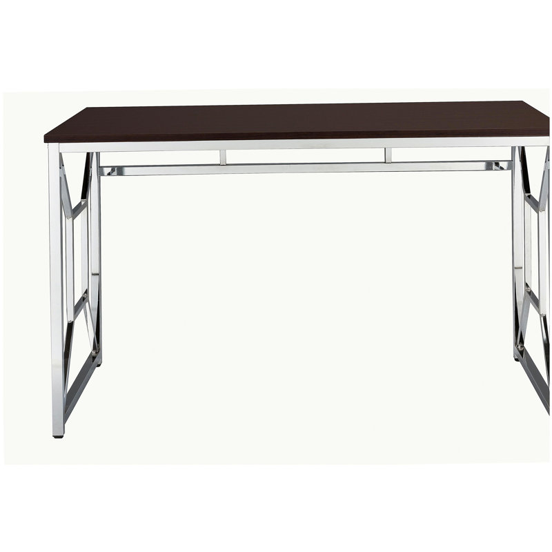 Bureau en aggloméré / chrome Martha