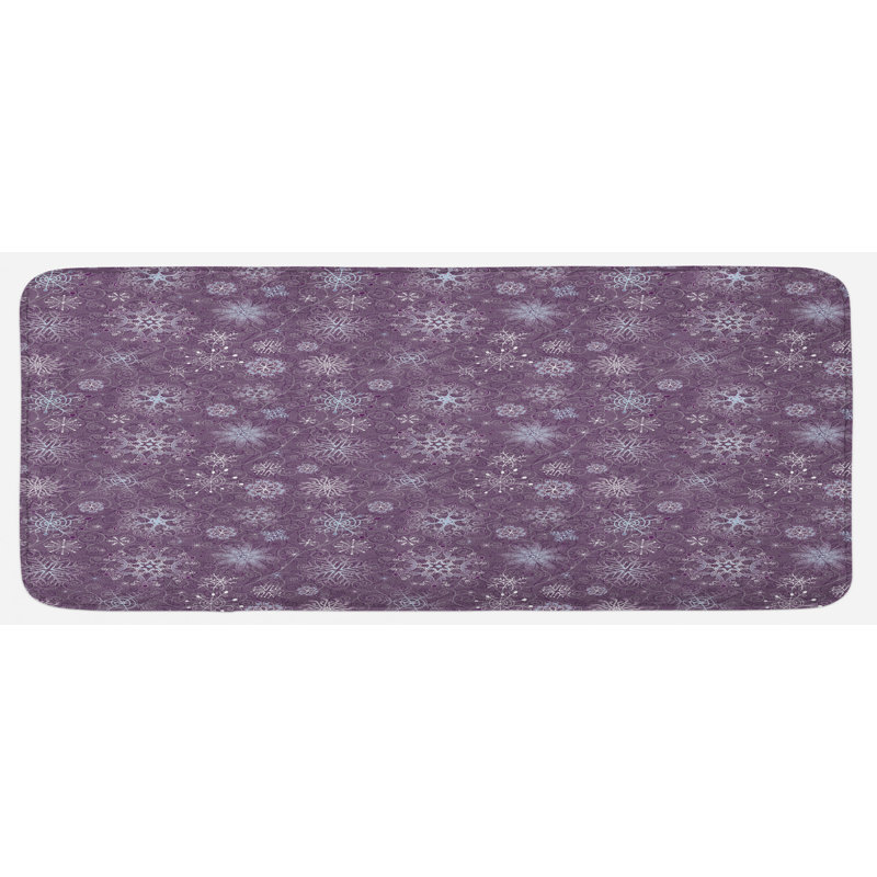 Tapis de cuisine flocon de neige