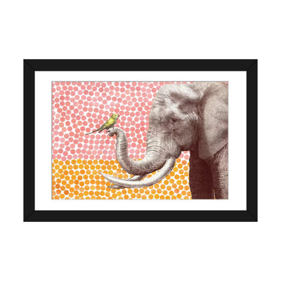 «New Friends Series Elephant and Bird II», art sur toile